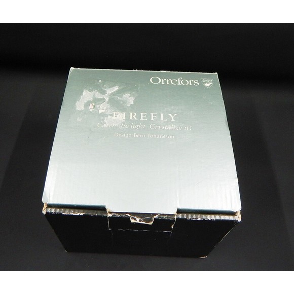 Orrefors Sweden Firefly Nimbus Artichoke Crystal Candle Holder - Picture 16 of 16